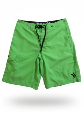 Hurley Men’s Bright Green Board Shorts Size 32